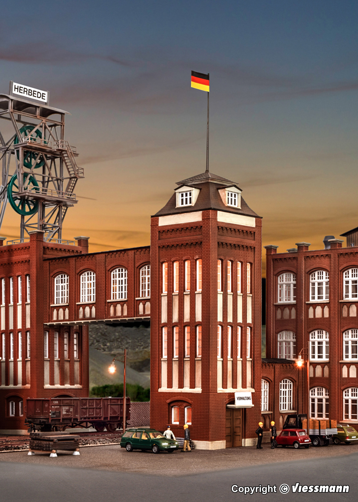 Kibri 39847 Verwaltungsturm mit Übergängen