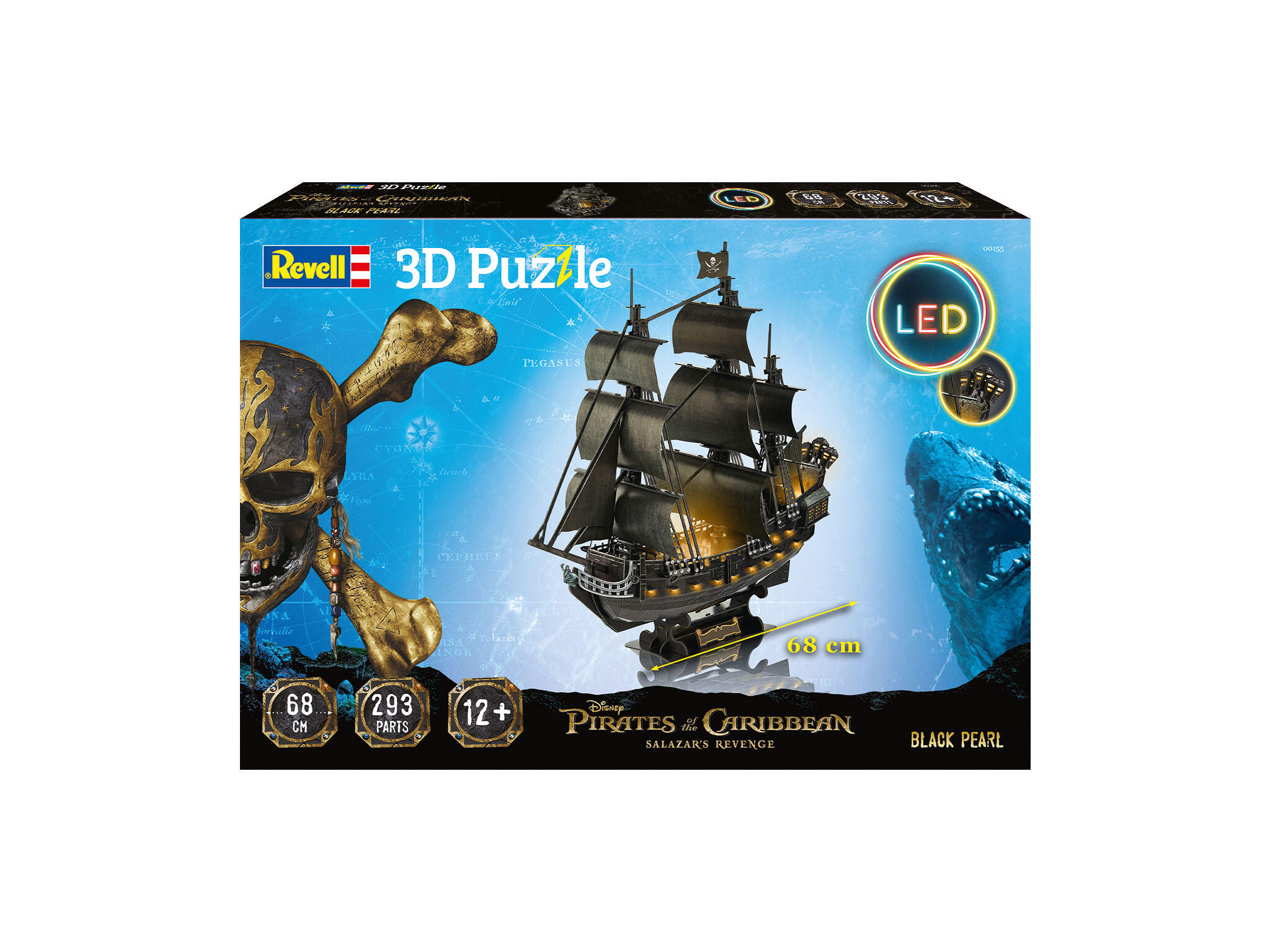 00155 3D Puzzle LED Edition - Black Pearl