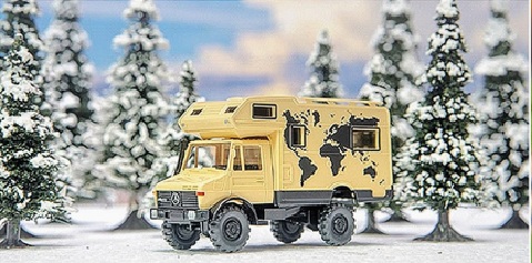 Wiking 043121 MB LP814 Pritsche/Plane-Lkw türkis