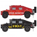 MTL 49945957 2 Stk. Humvee - Fire/SWAT 