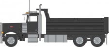 Trainworx 47971 Peterbilt 379 Dump Truck - Black 