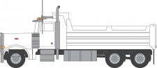 Trainworx 47972 Peterbilt 379 Dump Truck - White 
