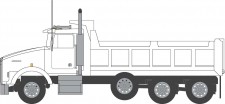 Trainworx 48072 Kenworth T800 Dump Truck - White 
