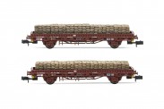 Arnold HN6581 RENFE Flachwagen-Set Ks 2-tlg bel. Ep.4 