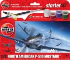Airfix 55013 StarterSet North American P-51D Mustang 