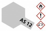 Tamiya 86512 AS12 - Spray Metall Silber (Blank) matt 