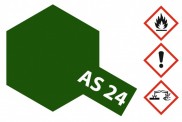 Tamiya 86524 AS24 - Spray DunkelgrünLuftw.matt 100ml 