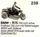 Armour87 211202011 Set 2x Beiwagenmotorrad BMW R75 