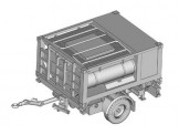 Armour87 221300041 Anhänger Schmitz mit Wassertank 2000l 