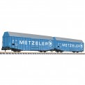 Liliput 260161 DB METZELER Großraumgüterwagen-Set Ep.4 