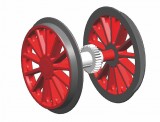 Piko 36179 Radsatz mit Zahnrad und Haftreifen 