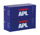 Piko 46102 20 Fuß APL Container, 2 St. 