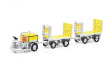 SwissLine 85.008704 Schlepper 3-Rad mit 2 Trolleys PTT 