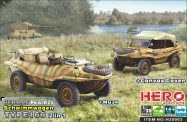 Modellbau H35003 Schwimmwagen Type 166 (2in1 MG34 and ... 