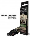 Modellbau RCM108 AK: Set 3 Real Colors Marker Late German 