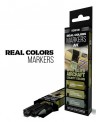 Modellbau RCM109 AK: Set 3 Real Colors Marker WWII Allied 