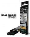 Modellbau RCM111 AK: Set 3 Real Colors Marker WWII Aixs A 