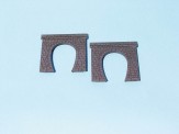 Heki 3124 Tunnelportale eingleisig H0, 2 Stück 