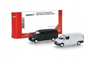 Herpa 014243 MiniKit: MB Vito Kasten (W639) weiß/schw 