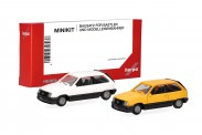Herpa 014298 MiniKit: 2x Opel Corsa A SR weiß/gelb