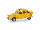 Herpa 027632-006 Citroen 2CV mit Queue jaune Mimosa 