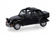 Herpa 027632-007 Citroën 2CV mit Queue schwarz