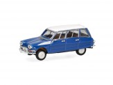 Herpa 038959-002 Citroen AMI 6 Break enzianblau/Dach weiß 