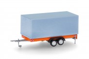 Herpa 055468 Tandem-Planenanhg. für LKW 7,5t orange 