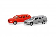 Herpa 066969 SpurN: 2erSet VW Passat Variant rot/sil 