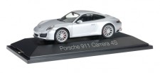 Herpa 071055 Porsche 911 Carrera 4S Coupe silber met 