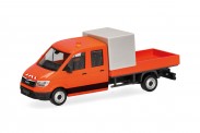 Herpa 099141 MAN TGE DoKa Pritsche kommunalorange