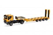 Herpa 320948 Iveco Trakker Semitieflade-SZ Bögl 