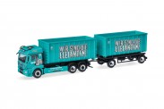 Herpa 321457 MAN TGS TM Abrollmulden-HZ KS Containerd 