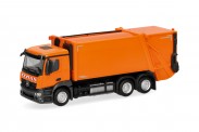 Herpa 321839 MB Actros M Pressmüllfahrzeug orange 