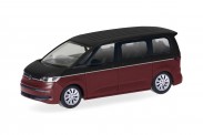 Herpa 430425-002 VW Multivan Deep-Black/Fortanarot 