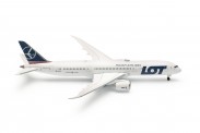 Herpa 536646-001 Boeing 787-9 Dreamliner LOT Polish Airli