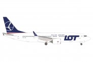 Herpa 539098 Boeing 737 Max8 LOT Polish Airlines