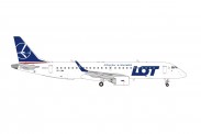 Herpa 573818 Embraer E190 LOT Polish Airlines 