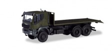 Herpa 746526 Iveco Trakker 6x6 Abrollflat-LKW BW 