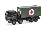 Herpa 747219-002 Iveco Trakker 8x8 LKW mit 20ft. C-LKW BW