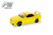 Herpa 87MC000047 MicroCity: Nissan GTR 34 gelb  