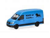 Herpa 918916 MAN eTGE Kasten HD blau 