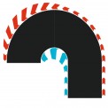 Carrera 52005 Hybrid: Hairpin Curve 180° L/R