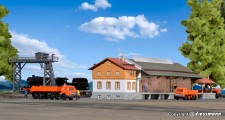 Kibri 36606 Güterhalle mit Überladekran