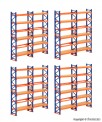 Kibri 38613 Deko-Set Paletten-Regalsystem 4 Stück 