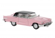 Brekina 18202 Ford Thunderbird Cabrio mit Hardtop rosa 