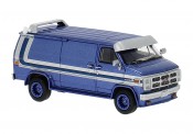 Brekina 18253 GMC Vandura Van blau-met./silber 