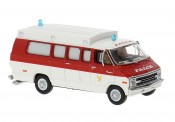 Brekina 18302 Dodge Ambulance Falck (DK) 