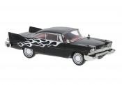 Brekina 19683 Plymouth Fury schwarz (Flamen silber) 