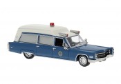 Brekina 19781 Cadillac Miller Meteor Ambulance FBI 